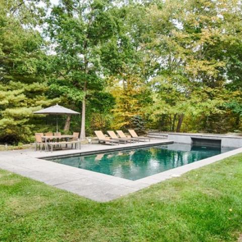 modern, contemporary, pool, glass, wood, stone, 