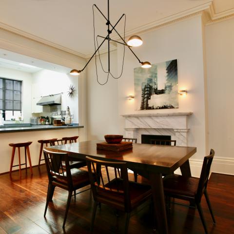 brownstone, townhouse, kitchen, garden, bathroom, staircase, 