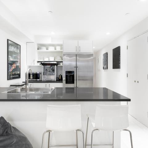 brownstone, townhouse, kitchen, light, airy, modern, bathroom, terrace, 