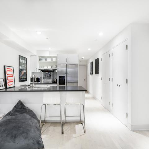 brownstone, townhouse, kitchen, light, airy, modern, bathroom, terrace, 