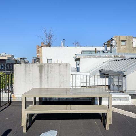 brownstone, townhouse, kitchen, light, airy, modern, bathroom, terrace, 