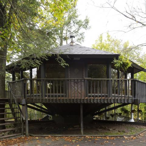 cabin, log house, rural, country, 