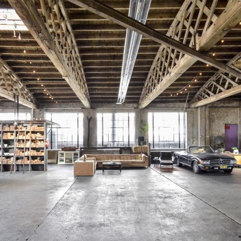 industrial, warehouse, concrete, glass, loft, 