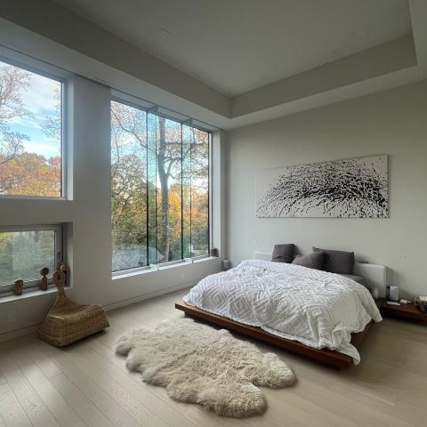 modern, light, airy, clean, fireplace, 