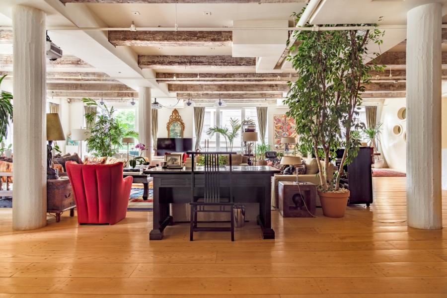 loft, bohemian, eclectic, light, kitchen, 