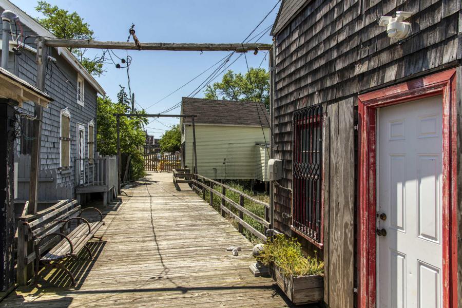 distressed, funky, bohemian, deck, water, beach, dock, colorful, 