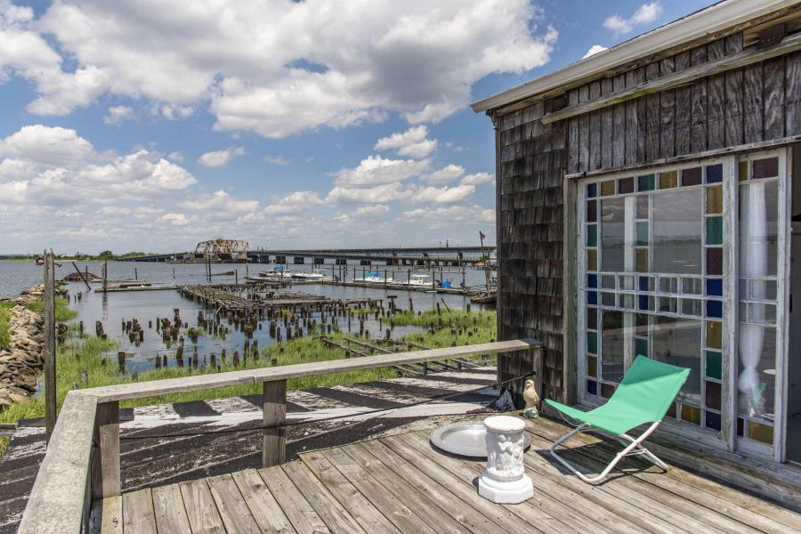 distressed, funky, bohemian, deck, water, beach, dock, colorful, 