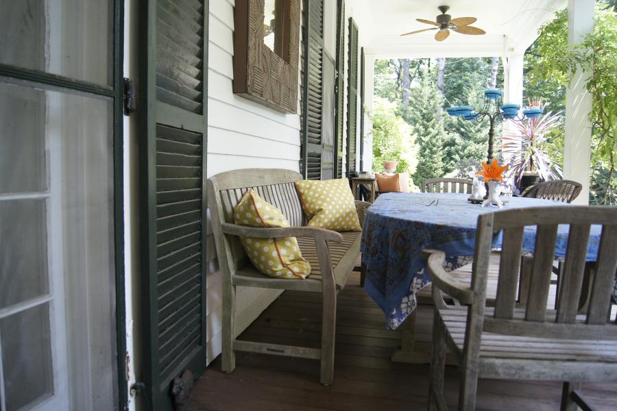 suburban, sunroom, garden, 