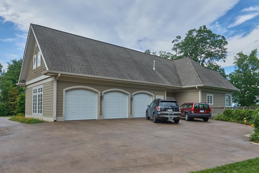 suburban, contemporary, kitchen, deck, view, gym, Asheville, 