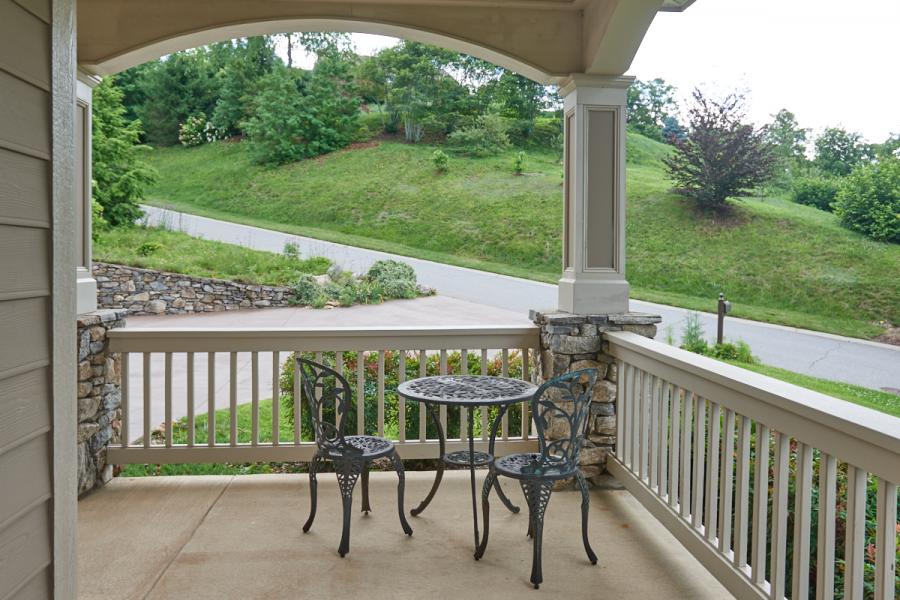 suburban, contemporary, kitchen, deck, view, gym, Asheville, 