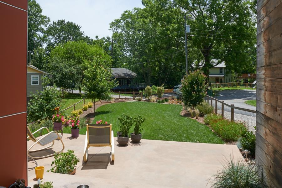 modern, contemporary, Asheville, fireplace, kitchen, 