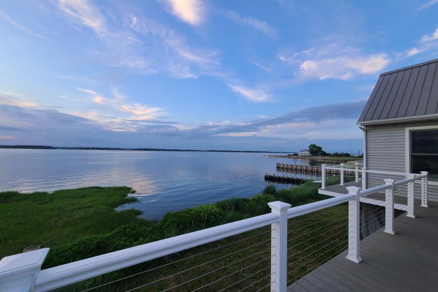 Hamptons, beach, water, white, light, deck, 