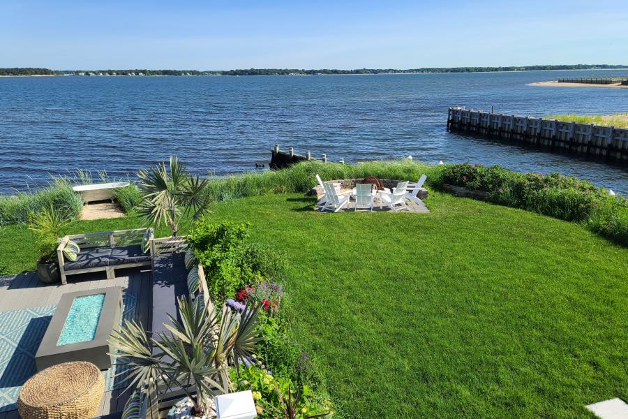 Hamptons, beach, water, white, light, deck, 