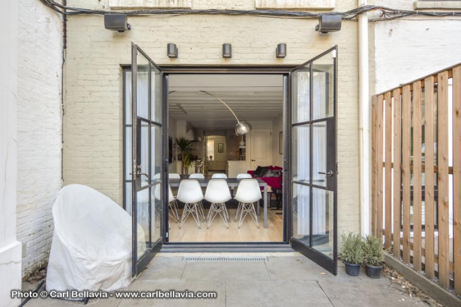 brownstone, bathroom, staircase, fireplace, contemporary, 