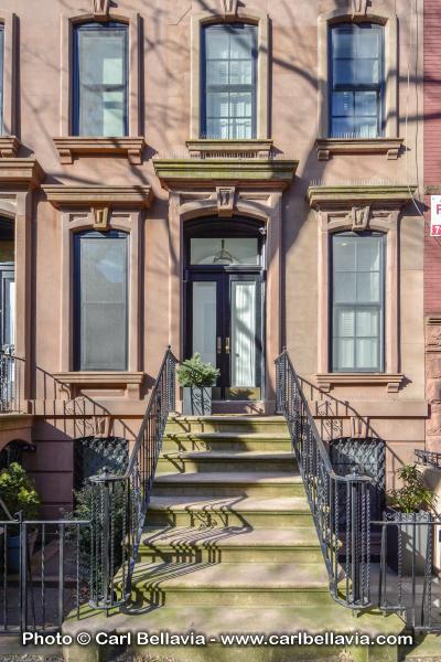 brownstone, bathroom, staircase, fireplace, contemporary, 