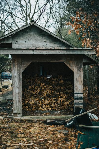 cabin, barn, lake, water, rural, country, wooded, deck, 