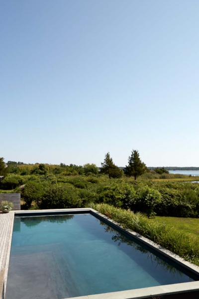 Hamptons, rustic, deck, pool, water, 