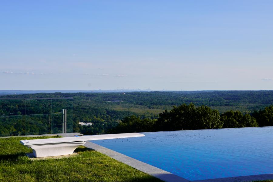 modern, contemporary, pool, view, 