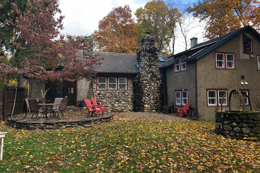 rustic, rural, stone, lake, 