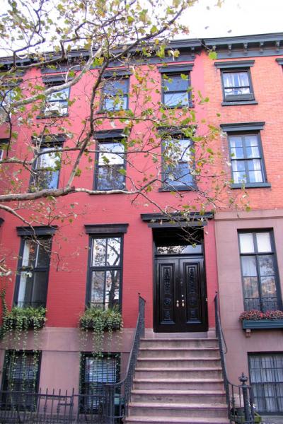 townhouse, brownstone, upscale, contemporary, staircase, fireplace, garden, 