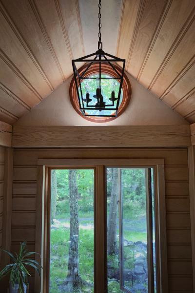 cabin, barn, lake, water, rural, country, wooded, deck, 