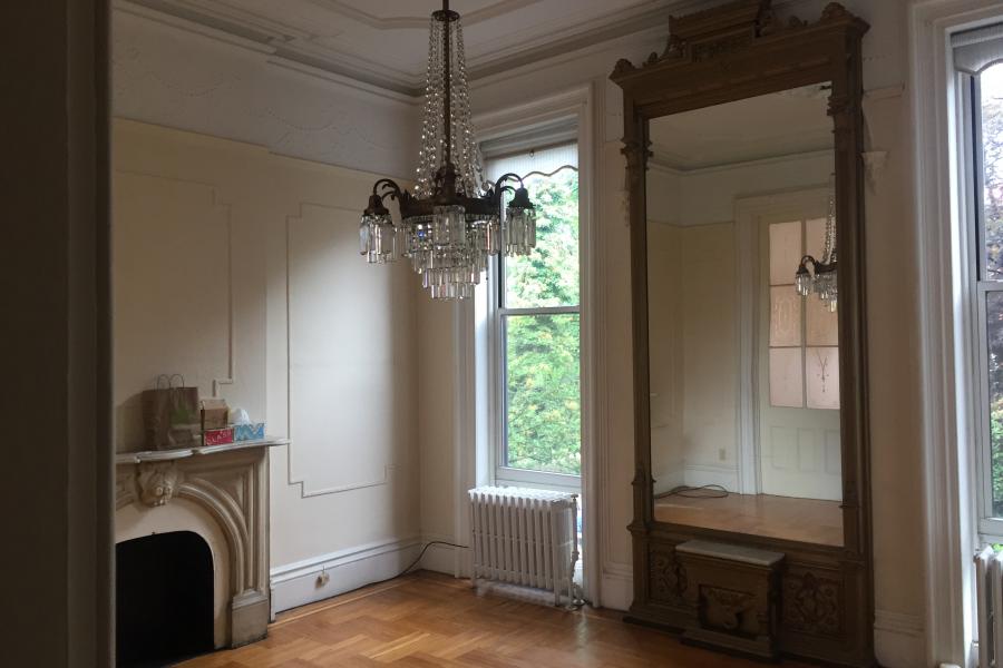 brownstone, townhouse, empty room, traditional, contemporary, 