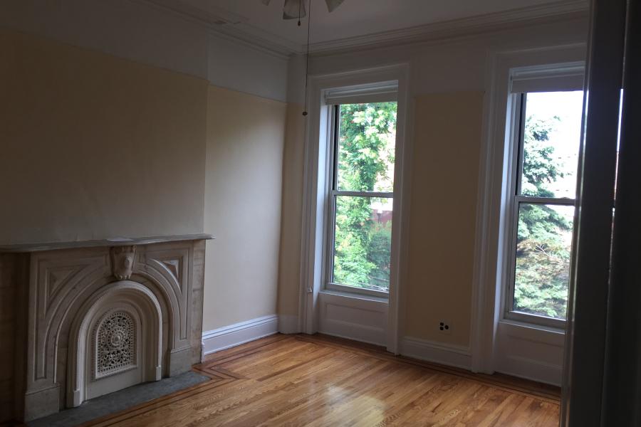brownstone, townhouse, empty room, traditional, contemporary, 