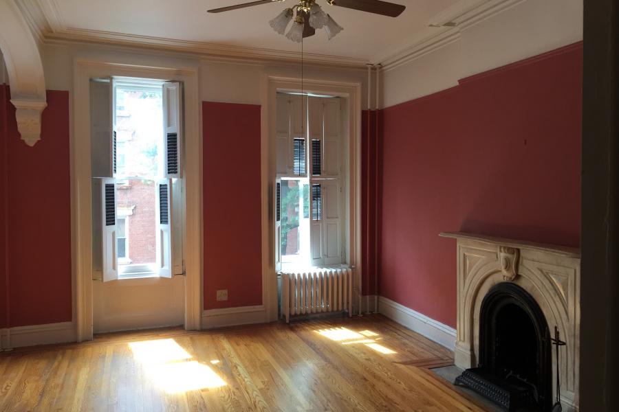 brownstone, townhouse, empty room, traditional, contemporary, 