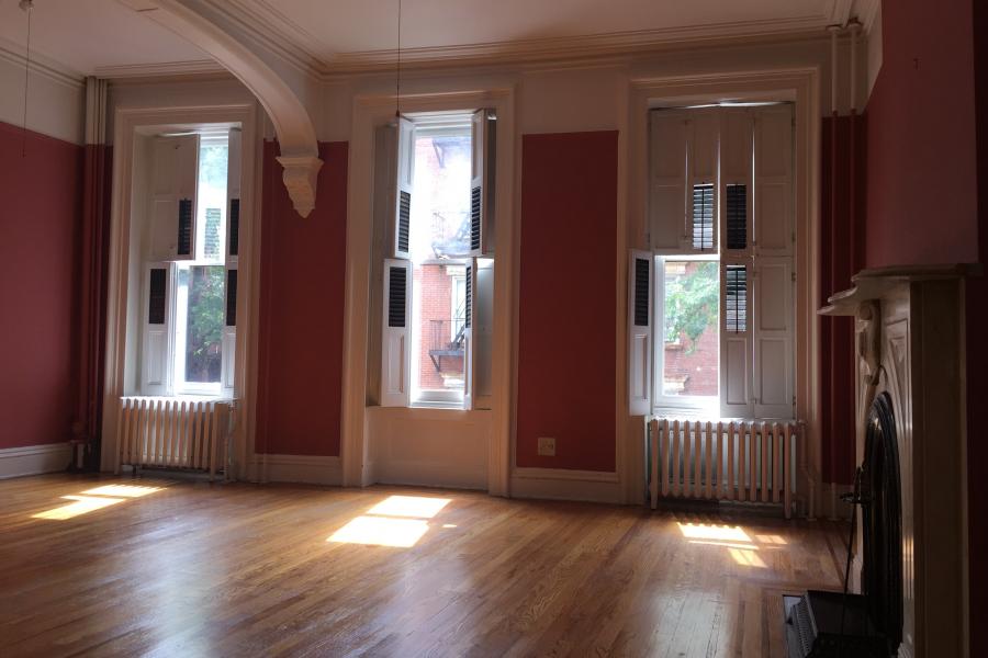 brownstone, townhouse, empty room, traditional, contemporary, 