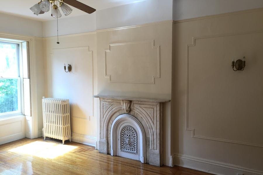 brownstone, townhouse, empty room, traditional, contemporary, 