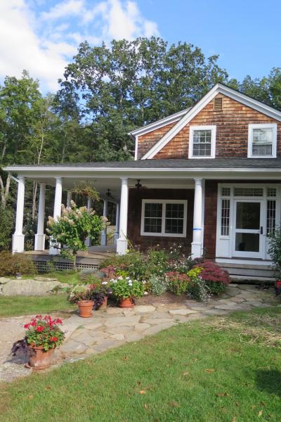 country, rustic, garden, pool, 