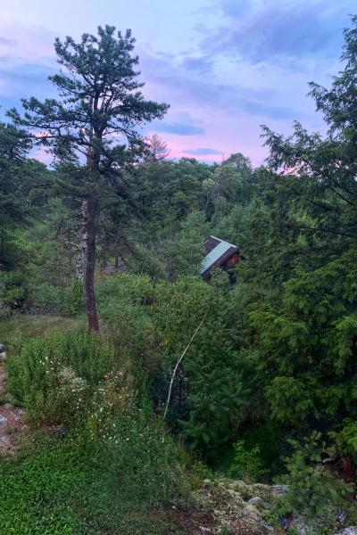 cabin, barn, lake, water, rural, country, wooded, deck, 