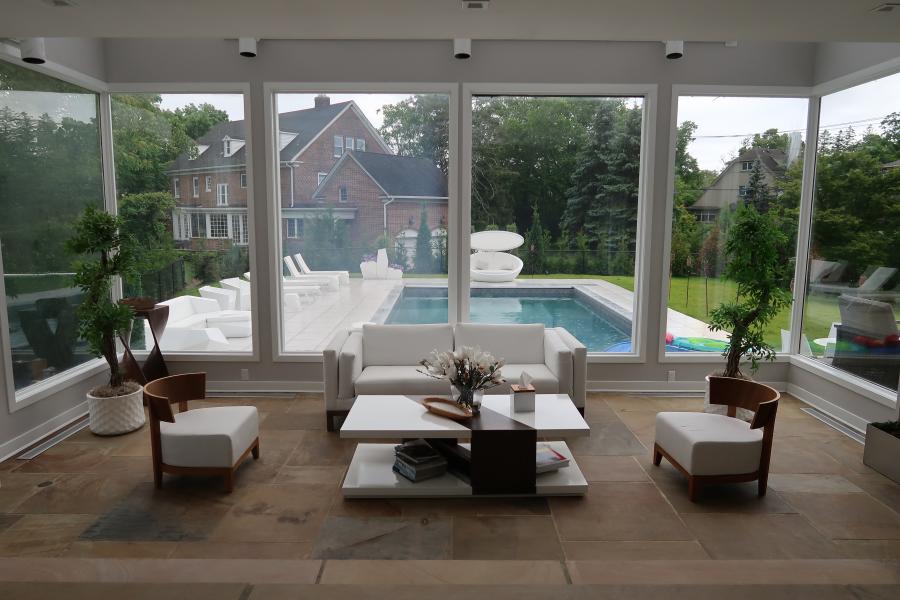 pool, kitchen, suburban, contemporary, patio, 