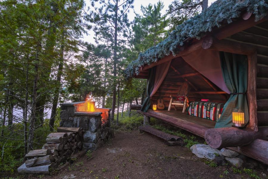 lake, rustic, traditional, cabin, water, pool, 