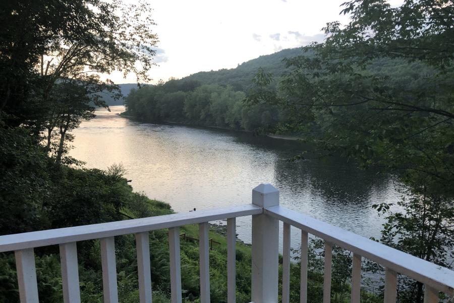 cabin, water, funky, wooded, wood, country, deck, 