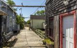 distressed, funky, bohemian, deck, water, beach, dock, colorful, 