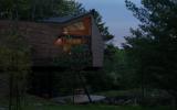 cabin, wooded, wood, pond, lake, glass, fireplace, 