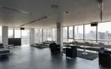 contemporary, upscale, glass, apartment, loft, staircase, rooftop, city view, 