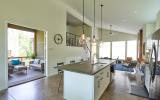 modern, contemporary, Asheville, fireplace, kitchen, 