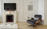 brownstone, bathroom, staircase, fireplace, contemporary, 