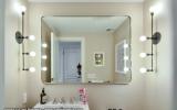 brownstone, bathroom, staircase, fireplace, contemporary, 