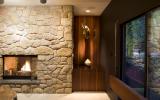 modern, contemporary, pool, bar, patio, wooded, fireplace, pool table, deck, 