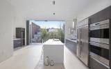 townhouse, contemporary, modern, light, white, glass, bathroom, kitchen, 