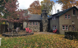 rustic, rural, stone, lake, 