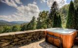 log house, cabin, stone, water, rural, Asheville, 