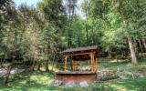 log house, cabin, stone, water, rural, Asheville, 