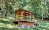 log house, cabin, stone, water, rural, Asheville, 