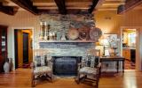 log house, cabin, stone, water, rural, Asheville, 