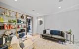 brownstone, townhouse, contemporary, upscale, staircase, terrace, garden, kitchen, bathroom, 