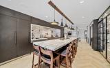 brownstone, townhouse, contemporary, upscale, staircase, terrace, garden, kitchen, bathroom, 